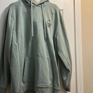 womens cute skull design/ mint green hoodie